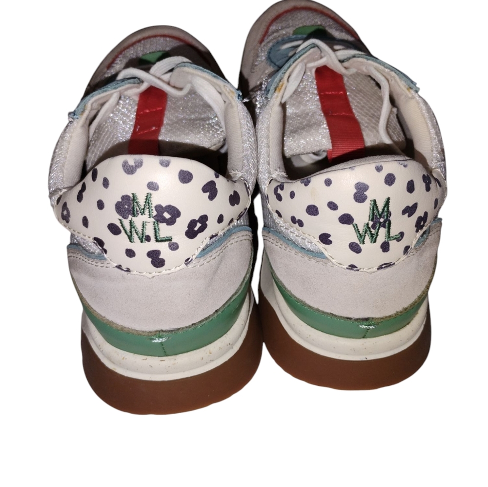 Madewell Kickoff Trainer Sneakers in Recycled Mesh and Leather Women's Size 7.5 - Picture 5 of 7